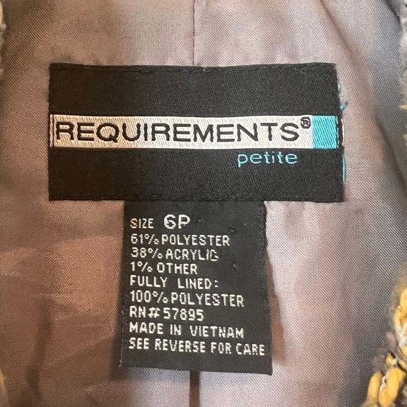 Vintage Yellow Tweed blazer - Picture 5 of 6